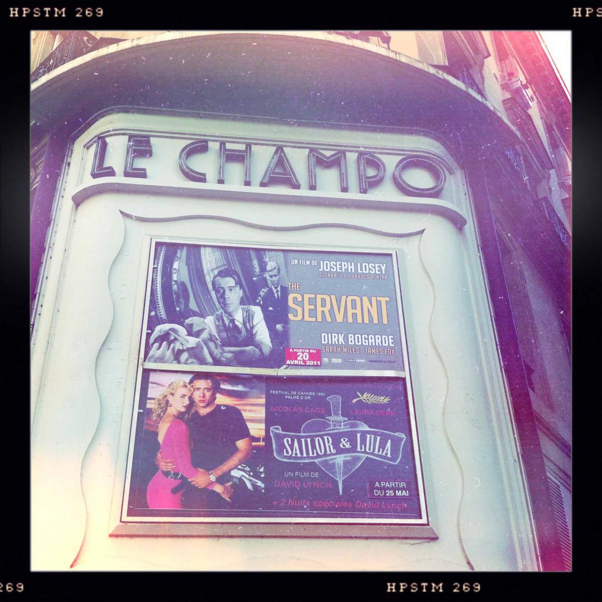 Facade of the cinema Le Champo